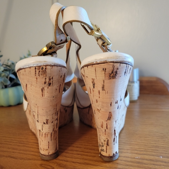 Chloe wedge sandals cream size 8 - Picture 9 of 12